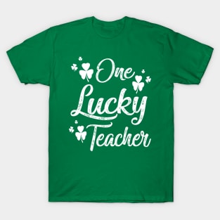 One lucky Teacher st patricks day T-Shirt